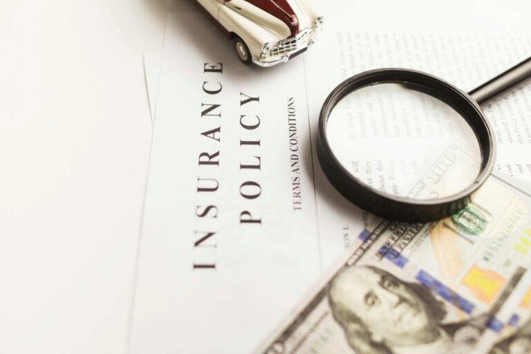 Documents with insurance policy